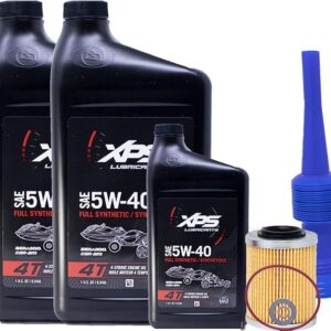 Edwards Oil Change Kit fits CAN-AM ATV/SXS 4T 5W-40 Full Synthetic Change Kit for Rotax 500 cc or more V-Twin engine