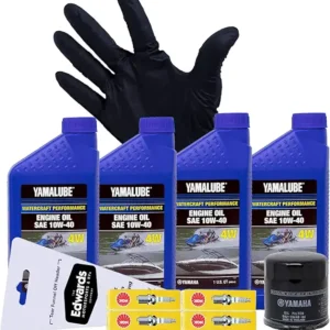 Edwards Oil Change Kit fits 2011-2021 Yamaha VX 1800 WaveRunner Watercraft with Spark Plugs