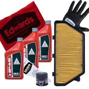 Edwards Oil Change Kit fit 2007-2022 Honda CBR600RR Motorcycle with Air Filter