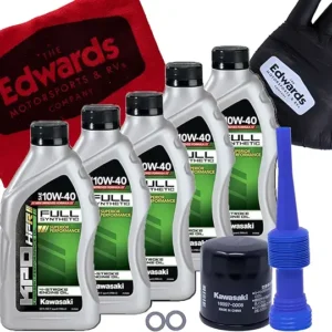 Edwards Oil Change Full Synthetic Kit fits 2009-2022 Kawasaki Vulcan 1700 Vaquero Motorcycle