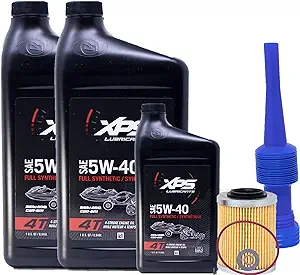 Edwards Oil Change Kit fits CAN-AM ATV/SXS 4T 5W-40 Full Synthetic Change Kit for Rotax 500 cc or more V-Twin engine