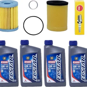 Edwards Full Synthetic Oil Change Kit fits 1999-2002 Suzuki LT-F300F King Quad ATV With Air Filter and Spark Plug