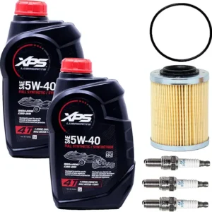 Edwards Full Synthetic OEM Oil Change Kit fits 2014-2024 SeaDoo Spark PWC Watercraft with Spark Plugs